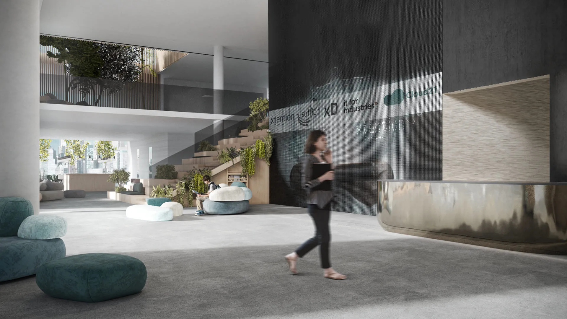 x-tention Standort Wels 2025 Rendering vom Campus in Wels