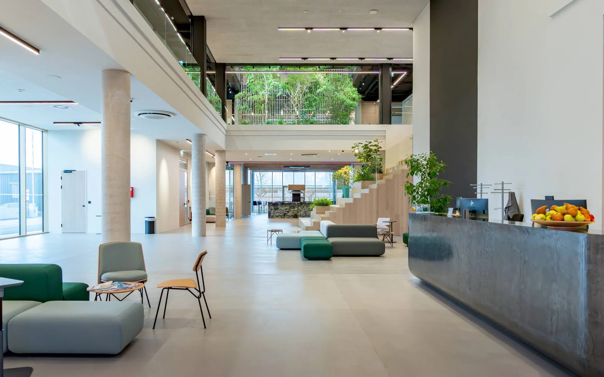 Der Eingangsbereich im Headquarter