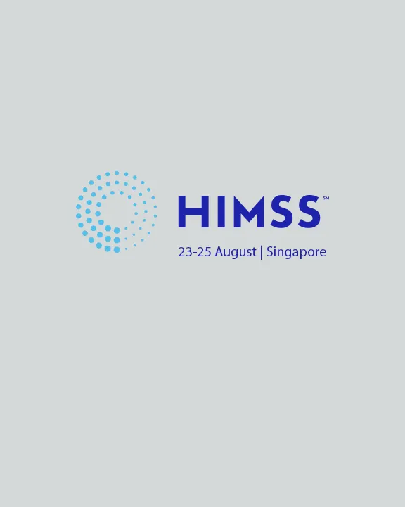 Logo der HIMSS APAC Conference & Exhibition, Fachveranstaltung für Digital Health, künstliche Intelligenz und Gesundheitsdaten