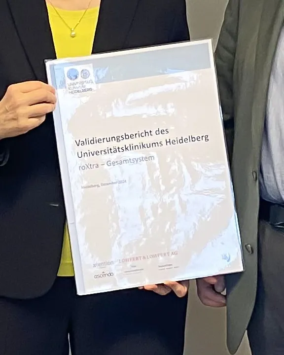 Projektbeteiligte Barbara Knerr (x-tention Informationstechnologie GmbH), Christian Eller (ascendo Professionals Consulting GmbH), Heike Sander (Lohfert & Lohfert AG) & Thomas Treber (Universitätsklinikum Heidelberg)